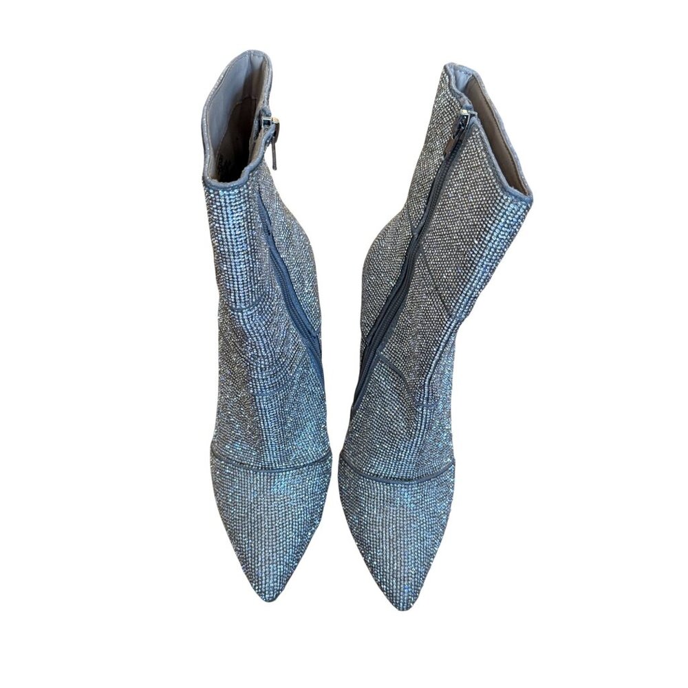 Steve Madden Winona Rhinestone Ankle Boots – Women's 7.5 – Sparkle Heel Booties